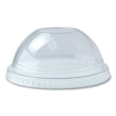 Fabri-Kal Kal-Clear/Nexclear Drink Cup Lids, Dome Lid with 1 in. Hole, Fits 12 to 20 oz Cold Cups, Clear, 1000PK 9508057